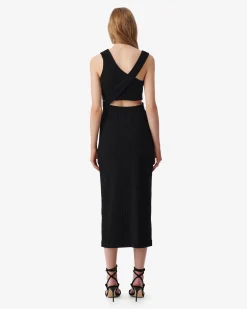 ASYMMETRICAL MIDI DRESS