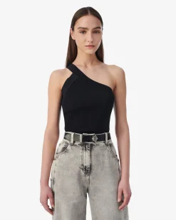 ASYMMETRICAL RIBBED TOP