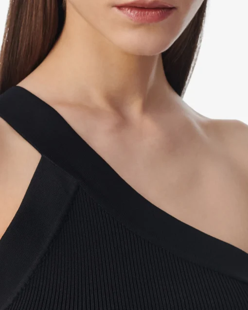 ASYMMETRICAL RIBBED TOP