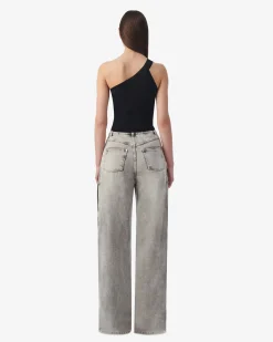 ASYMMETRICAL RIBBED TOP