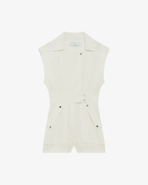 BELTED SHORT JUMPSUIT