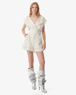 BELTED SHORT JUMPSUIT