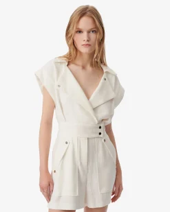 BELTED SHORT JUMPSUIT