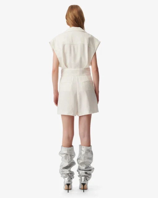 BELTED SHORT JUMPSUIT