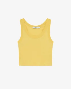 CROPPED RIBBED TANK TOP