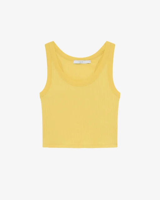 CROPPED RIBBED TANK TOP