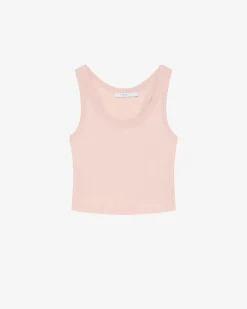 CROPPED RIBBED TANK TOP