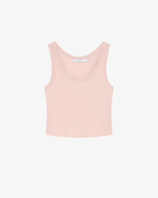 CROPPED RIBBED TANK TOP