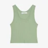CROPPED RIBBED TANK TOP