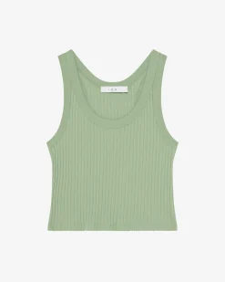 CROPPED RIBBED TANK TOP