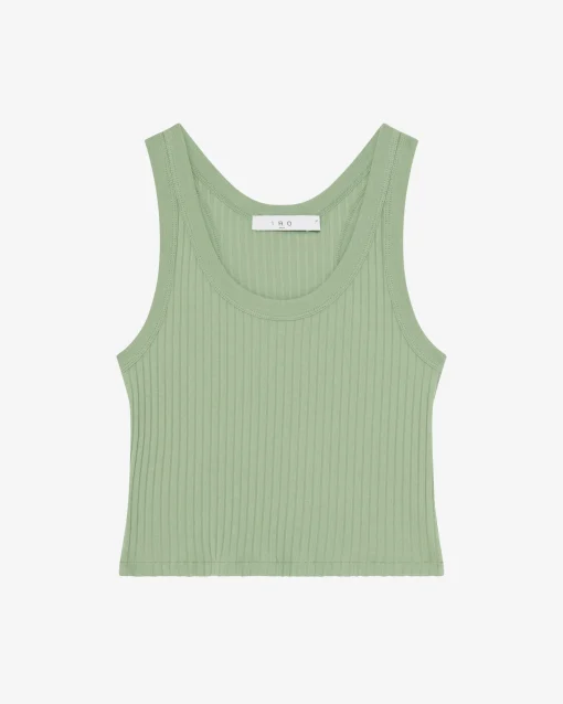 CROPPED RIBBED TANK TOP