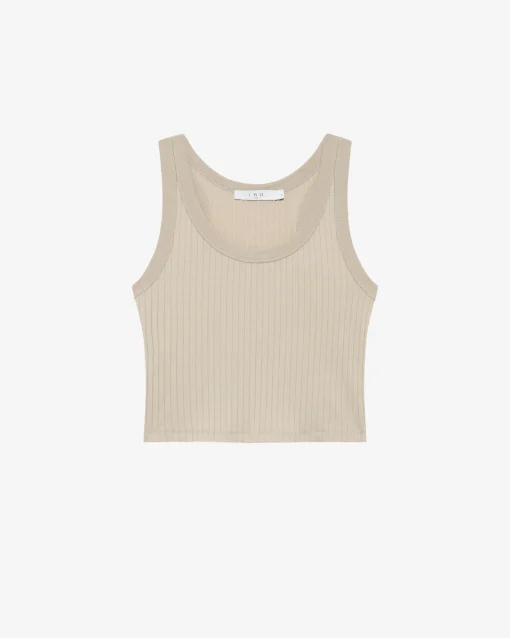 CROPPED RIBBED TANK TOP
