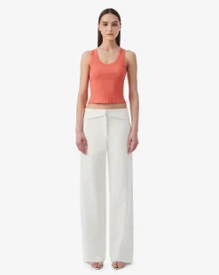 CROPPED RIBBED TANK TOP