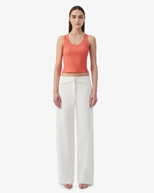 CROPPED RIBBED TANK TOP