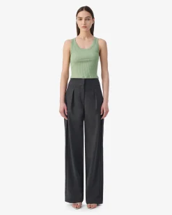 CROPPED RIBBED TANK TOP
