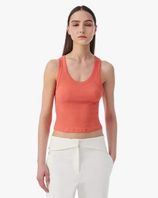 CROPPED RIBBED TANK TOP