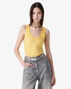 CROPPED RIBBED TANK TOP