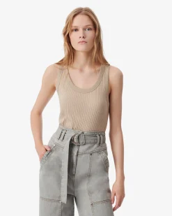 CROPPED RIBBED TANK TOP