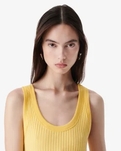 CROPPED RIBBED TANK TOP