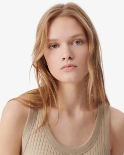 CROPPED RIBBED TANK TOP