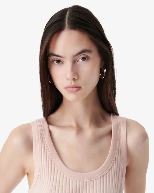 CROPPED RIBBED TANK TOP