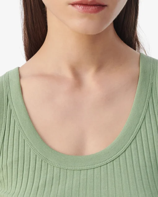 CROPPED RIBBED TANK TOP