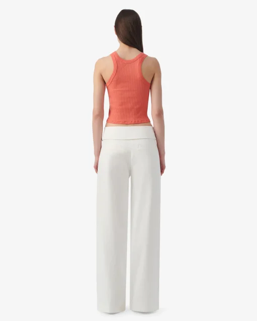 CROPPED RIBBED TANK TOP