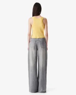 CROPPED RIBBED TANK TOP