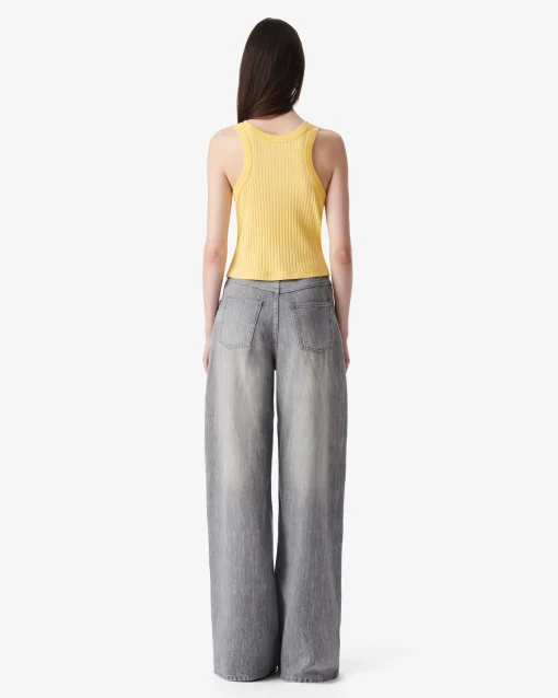 CROPPED RIBBED TANK TOP
