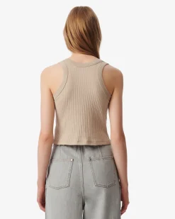 CROPPED RIBBED TANK TOP