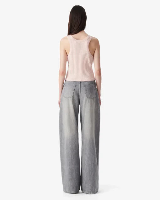 CROPPED RIBBED TANK TOP