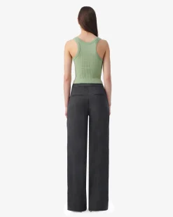CROPPED RIBBED TANK TOP