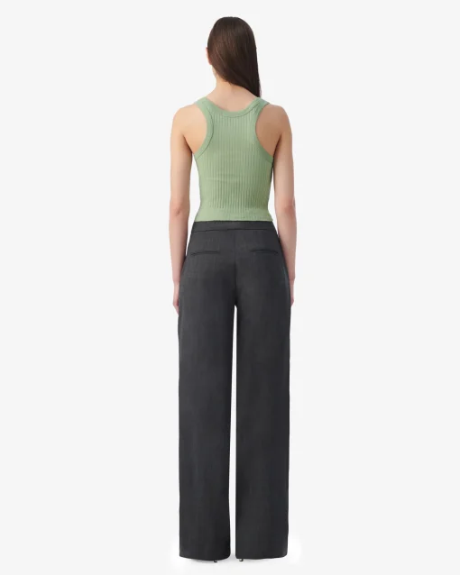 CROPPED RIBBED TANK TOP