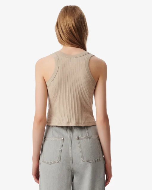 CROPPED RIBBED TANK TOP