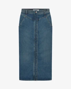 DENIM PENCIL SKIRT