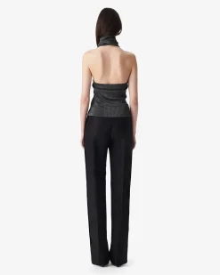 DRAPED NECK TOP