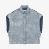 EMBROIDERED DENIM OVERSHIRT