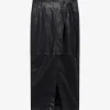 LEATHER WRAP SKIRT