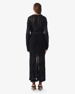 LONG LOOSE-KNIT SKIRT