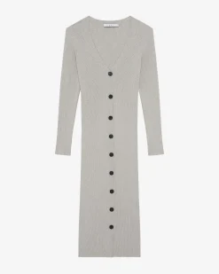 LONG RIBBED DRESS