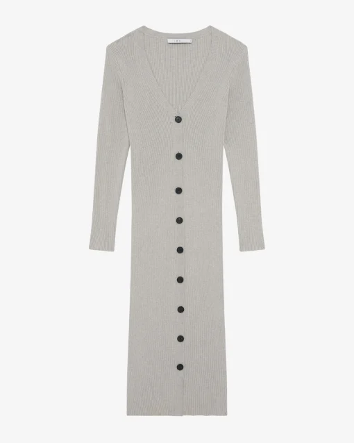 LONG RIBBED DRESS