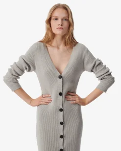 LONG RIBBED DRESS