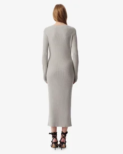 LONG RIBBED DRESS
