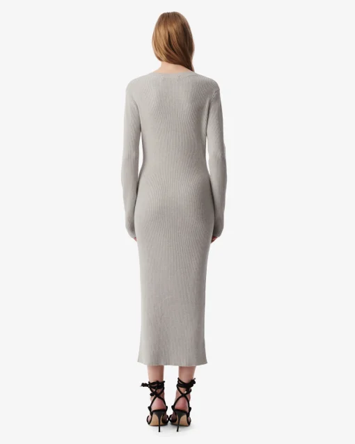 LONG RIBBED DRESS
