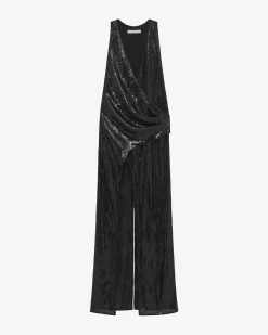 LONG SEQUINED DRESS