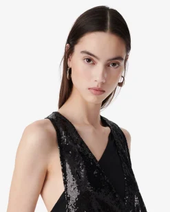 LONG SEQUINED DRESS