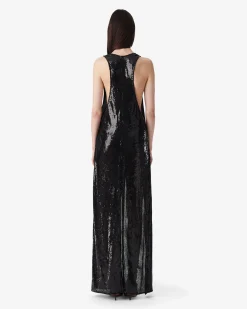 LONG SEQUINED DRESS