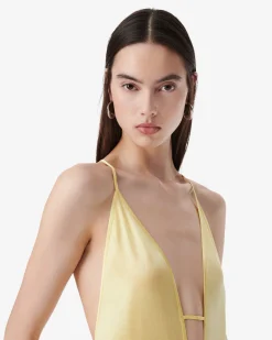LONG SILK DRESS