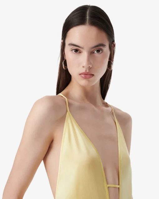 LONG SILK DRESS