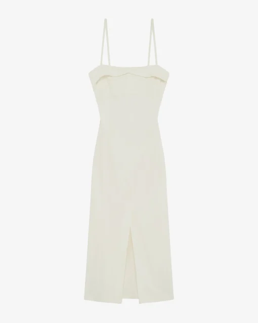 LONG STRAPLESS DRESS